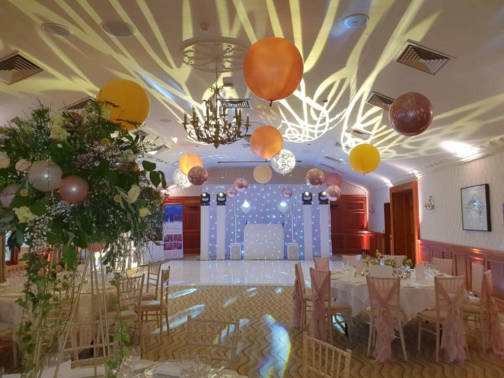 Pennyhill Park suspended balloon ceiling Airmagination Surrey 2 1