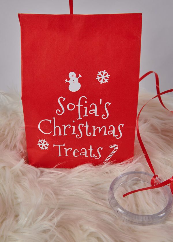 Personalised Christmas Sweetie Bag